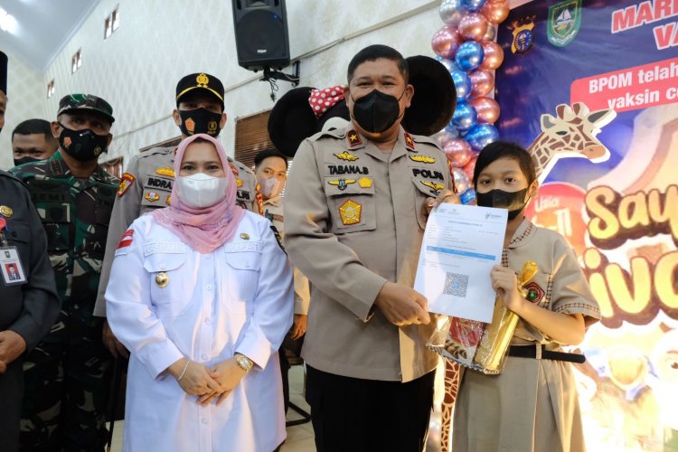 Vaksinasi Massal di Bengkalis, Wakapolda Riau: Mari Gelorakan Keselamatan Masyarakat
