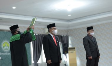 Rektor UNRI Lantik Dekan FMIPA dan Dekan FKp