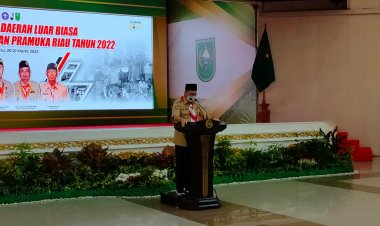 Pesan Gubernur Riau di Musdalub Kwarda: Teguh Pada Janji Pramuka Tri Satya
