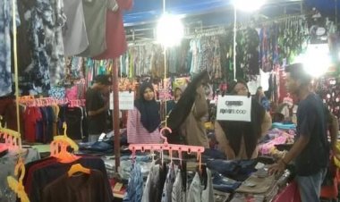 Warga Banjiri Bazar Murah Jalan Sudirman Bengkalis