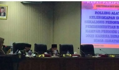 DPRD Kampar Lakukan Pergeseran Alat Kelengkapan Dewan