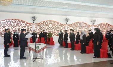 Lantik 43 Pejabat, Bupati Rohul Dorong Pejabat Lebih Inovatif dan Profesional