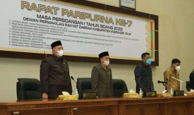 DPRD Inhil Rapat Paripurna ke-7 Masa Persidangan I Tahun Sidang 2022