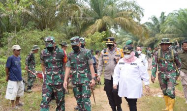 Bupati Kasmarni Tegaskan TMMD Kodim 0303 Bengkalis Seirama dengan Tekad Pemda