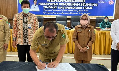 Pemkab Inhu Komitmen Menurunkan Stunting, Tahun 2024 Ditargetkan Tinggal 14 Persen