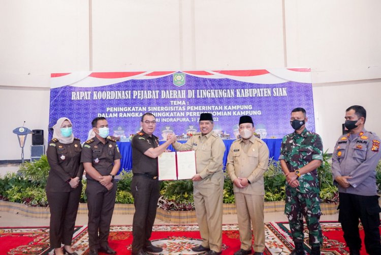 Rakor Pejabat Pemerintah Daerah, Bupati Siak Minta Perioritaskan Pemulihan Ekonomi