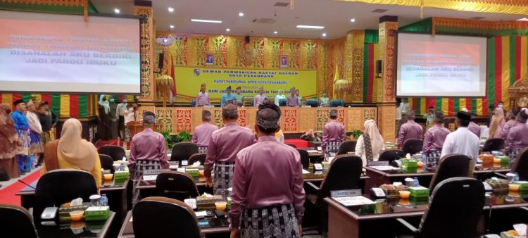 Hadiri Rapat Paripurna Hari Jadi Kota Pekanbaru Ke 238 , Ini Harapan Wakil Gubernur Riau