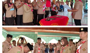 Bupati Pelalawan Minta Kegiatan Kepramukaan di Sekolah Digalakkan