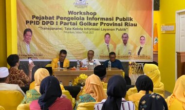DPD I Golkar Riau Gelar Workshop Pejabat Pengelola Informasi Publik