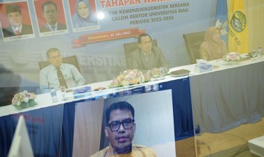 Tiga Calon Rektor UNRI Diwawancara Kemendikbudristek