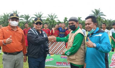 Bupati Rohul Buka Turnamen Bola U15 di Tapung Jaya