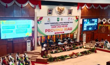 Peringatan Hari Jadi Provinsi Riau ke-65, DPRD Riau Gelar Rapat Paripurna