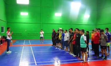 Kapolres Inhu Buka Turnamen Bulu Tangkis 