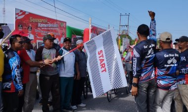 Car Free Day Kecamatan Kepenuhan Dilaunching, Masyarakat Tumpah Ruah