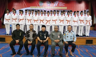 Paskibra Rohul 2022 Dikukuhkan, Ini Pesan Bupati dan Kapolres