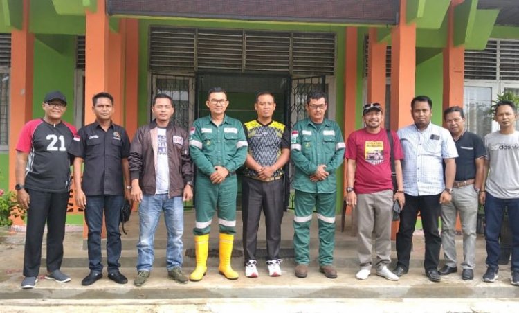 PWI Rohul dan PT SPR Langgak Matangkan Persiapan Edukasi Perminyakan dan Jurnalistik