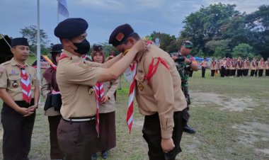 Jambore Ranting I Binawidya Diikuti 158 Peserta, Ketua Kwarcab Pekanbaru: Selamat Berjambore, Pramuka Gembira