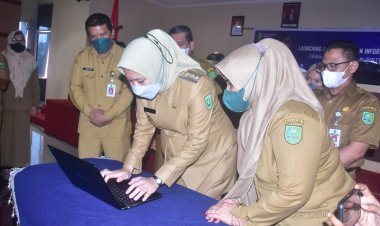 Bupati Inhu Launching Aplikasi Srikandi, Meningkatkan Tata Kelola Kearsipan Secara Digital