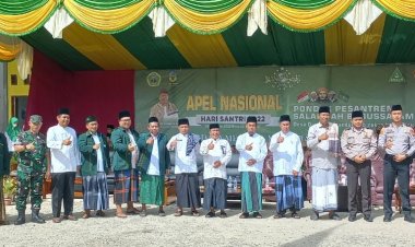 Apel Akbar Hari Santri Nasional di Ponpes Salafiah Babussalam Dayo Meriah