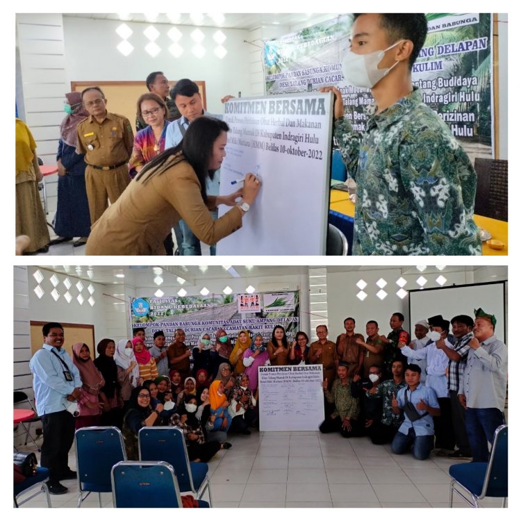 Bupati Inhu Hadiri Workshop Budidaya Obat dan Makanan Khas Talang Mamak