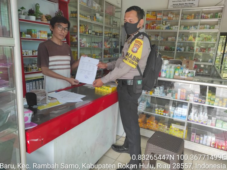 Kanit Binmas dan Bhabinkantibmas Rambah Samo Monitoring Peredaran Obat Sirup Anak