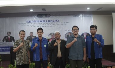 BEM UIR Taja Seminar Umum Tentang Kenaikan BBM, Deklarasikan Lima Tuntutan 