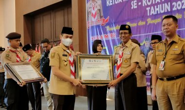 Ketua Kwarda Riau Buka Kursus Orientasi bagi Kepsek dan Raker Kwarcab Kota Pekanbaru