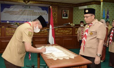 Lantik Mabigus UIN Suska, Ini Pesan Ketua Kwarcab Pekanbaru