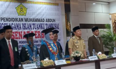 32 Lulusan STAI Tuanku Tambusai Pasir Pengaraian XIII Diwisuda, Ini Pesan Bupati 