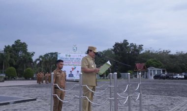 Pimpin Apel Perdana Awal Tahun 2023, Bupati Rohul Minta ASN Tingkatkan Kinerja 