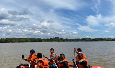 Satgas Pramuka Peduli Kwarda Riau dan Basarnas Pekanbaru Adakan Pelatihan Water Rescue