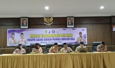 Kwarcab Inhu Gelar Rakor Pelatih, Ini Pesan Ketua Kwarcab