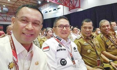 Sekda Rohil Hadiri Rakornas Penanggulangan Bencana 2023