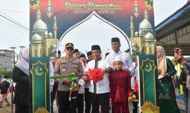 Wabup Bengkalis Buka Pasar Ramadan 1444 di Kawasan Sungai Bengkel, Bantu Pelaku UMKM