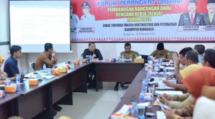 Dinas Tanaman Pangan Hortikultura dan Peternakan Bengkalis Gelar Forum Perangkat Daerah