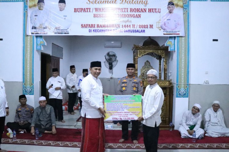 Safari Ramadan di Desa Sontang, Wabup Rohul Indra Gunawan Membangun Silaturahmi dengan Masyarakat