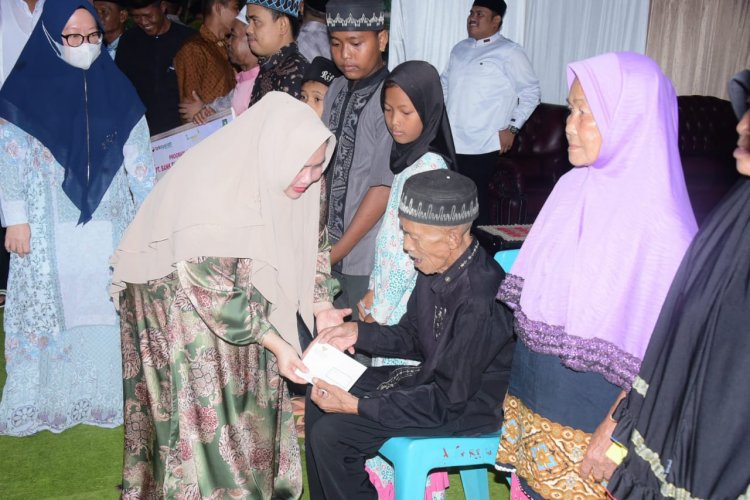 Kasmarni Safari Ramadan di Desa Harapan Baru, Ajak Masyarakat Tebarkan Kebaikan