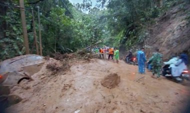 Kelok 9 Longsor, Pasutri Terjebak di dalam Mobil Nyaris Masuk Jurang