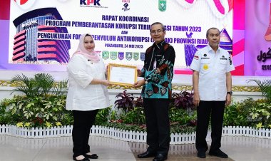 Sukses Tertibkan Aset, Bupati Bengkalis Dapat Apresiasi KPK