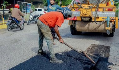 Dinas PUPR Kota Pekanbaru Sudah Perbaiki 684 Titik Jalan Rusak