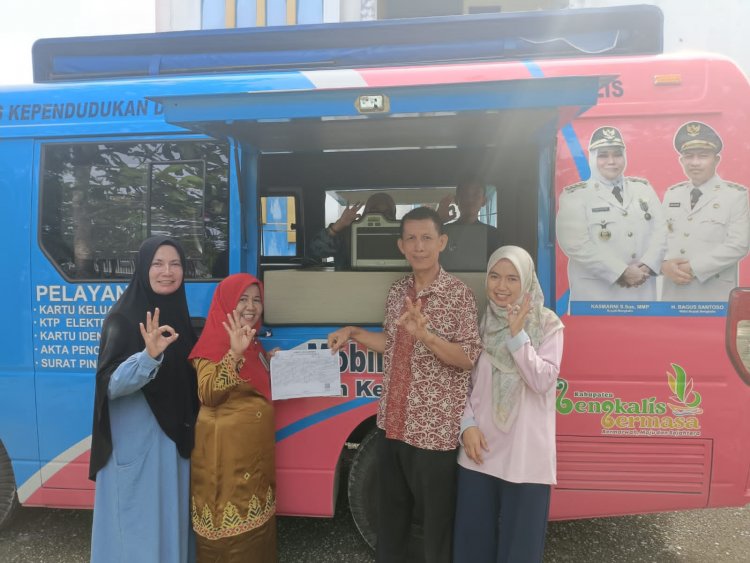 Molduk Disdukcapil Bengkalis Layani Masyarakat di Tiga Kecamatan