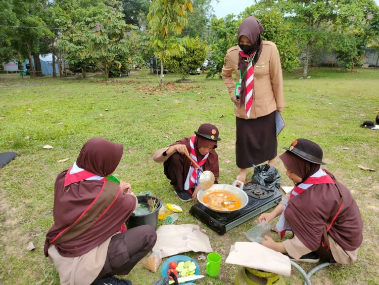 Hari Kedua LT-IV Kwarda Riau, Peserta Suguhkan Kuliner Nusantara