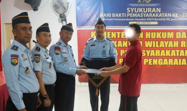 Satu WBP Lapas Pasir Pengaraian Terima Remisi Hari Raya Tri Suci Waisak