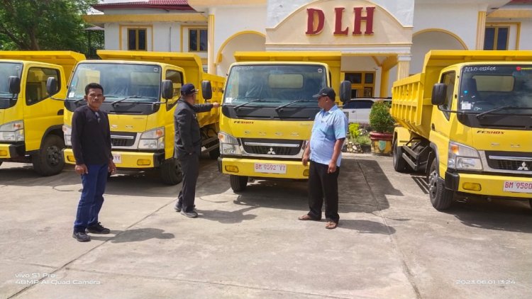 Wujudkan Rohil Bersih, DLH Rohil Dapat Tambahan 5 Unit Dump Truck