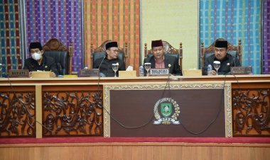 DPRD Bengkalis Gelar Paripurna Penyampaian Laporan Pansus Pokir dan Penetapan Propemperda