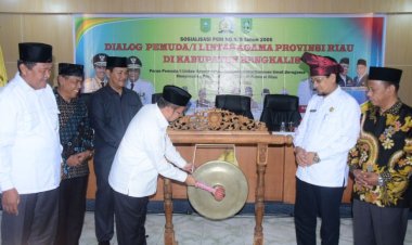 Dialog Tokoh Pemuda Lintas Agama di Bengkalis, Bupati Minta Maju Bersama dalam Kemajemukan
