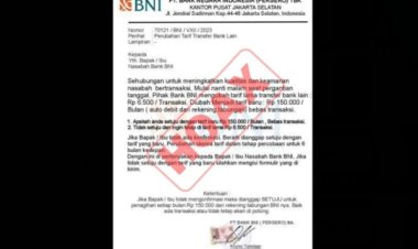 Marak Penipuan Online dengan Modus Kenaikan Biaya Transaksi BNI, Begini Menghindarinya