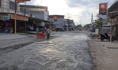 PUPR Pekanbaru Mulai Beton Jalan Cipta Karya, Separuh Ditutup untuk Perbaikan