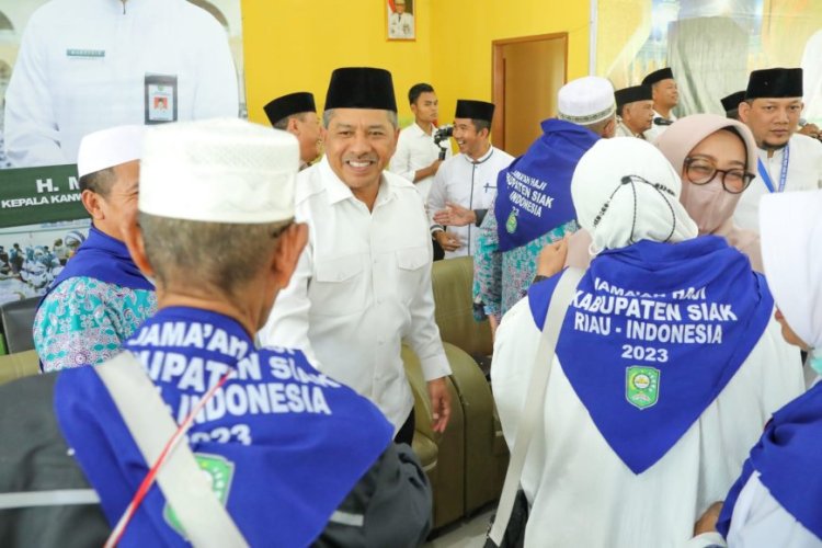 Bupati Siak Sambut Kepulangan Jamaah Haji, Dua Orang Meninggal