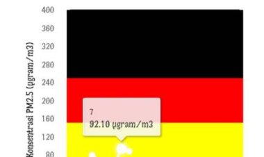 Kualitas Udara Pekanbaru Berada di Level Tidak Sehat.